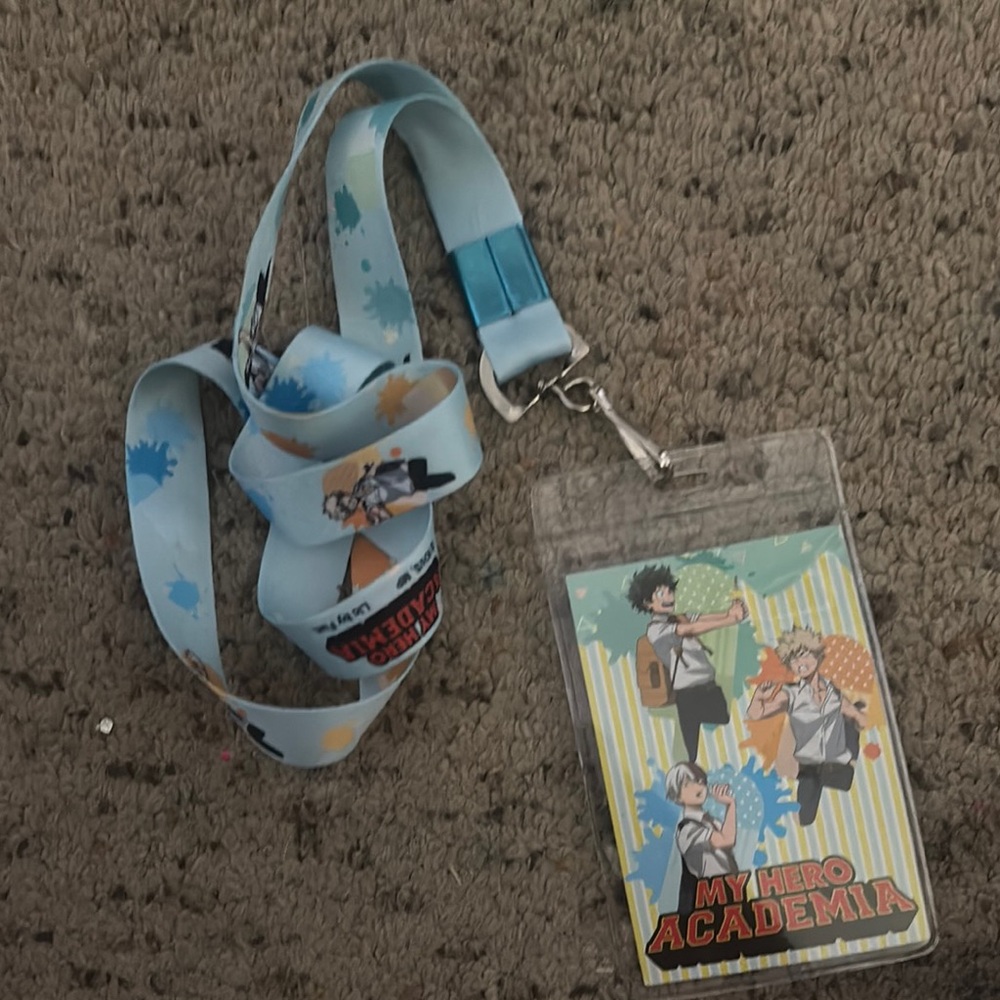 Hot Topic My Hero Academia Lanyard - Blue and Orange
